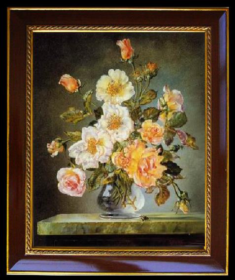 unknow artist Floral, beautiful classical still life of flowers.135